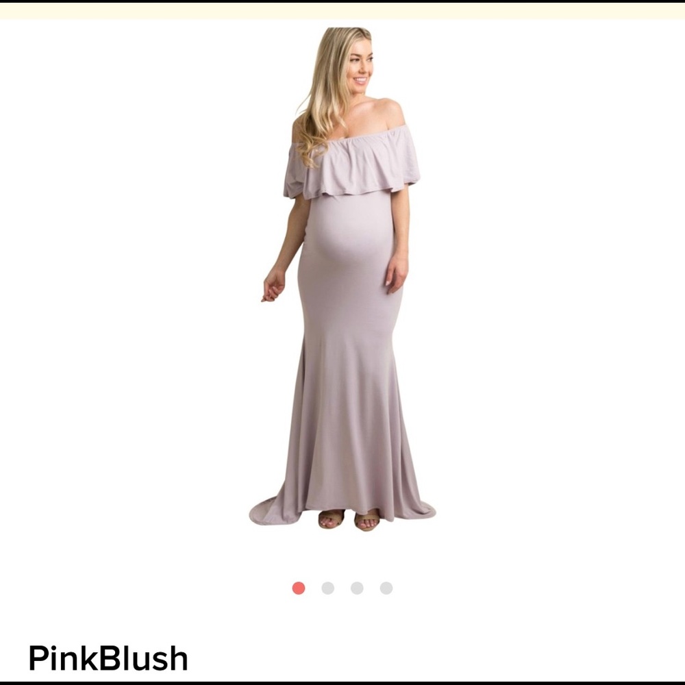 Blush Pink maternity dress